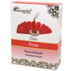 Aromatika Vedic конусные благовония Rose Роза масала